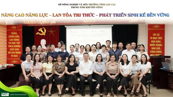 TẬP HUẤN NÂNG CAO NĂNG LỰC VỀ THỰC HÀNH NÔNG NGHIỆP THÔNG MINH, LỒNG GHÉP QUẢN LÝ RỦI RO THIÊN TAI VÀ GIỚI TẠI TỈNH LÀO CAI